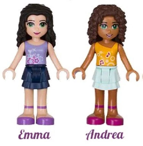 LEGO FRIENDS EMMA ANDREA from ORIGINAL 5 HEARTLAKE FRIENDS GIRLS