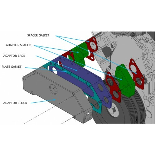 Davies Craig 8670 Hose Adapter Electric Water Pumps Chevy LS1 LS2 LS3