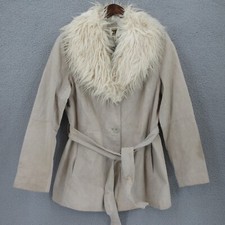 Vintage Leather Seventy Seven Penny Lane Belted Coat Jacket Rare Find Women's 1x