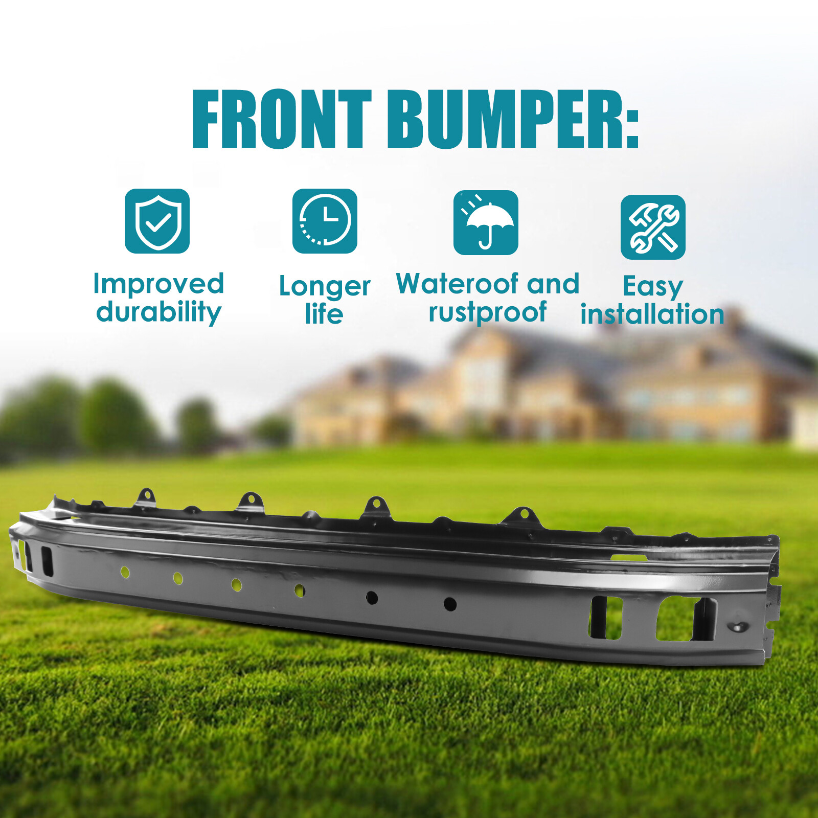 Front Bumper Reinforcement Impact Bar For 2014-2018 Subaru Forester