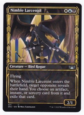 MTG Errors - Bubble - New Capenna SHOWCASE U Nimble Larcenist #321