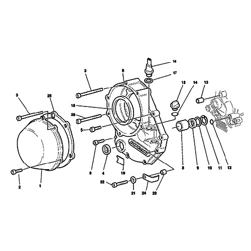 Vis allen moteur inox pour résoudre la rouille sur Ducati 916 ST4