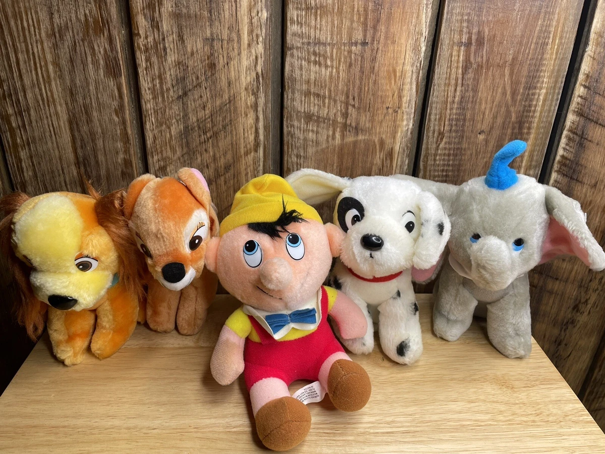 Lot Of Vintage Walt Disney Animated Film Classic PLUSH ANIMALS
