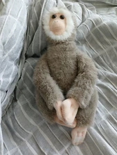 VINTAGE 1992 CE K & M INTERNATIONAL PLUSH MONKEY 11 INCHES