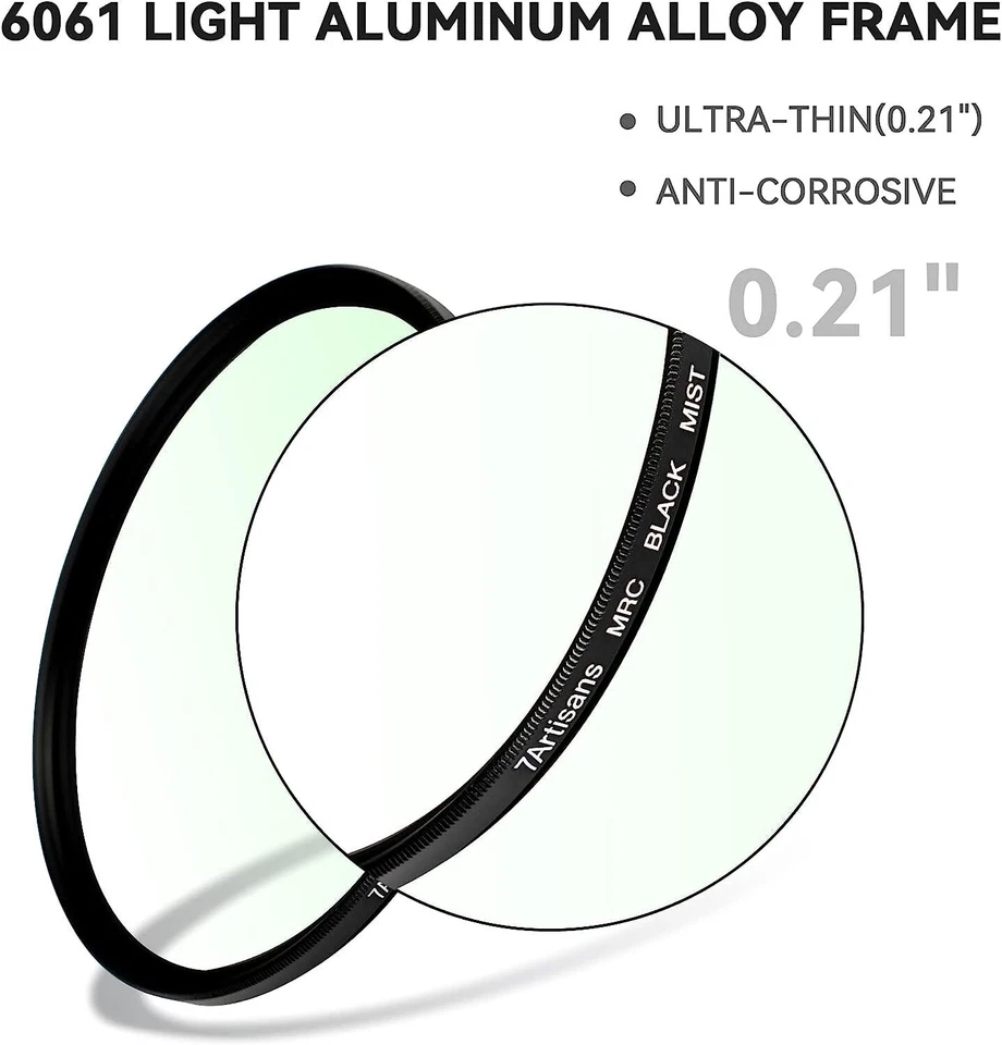 7artisans Black Mist 1/8 Soft Filter 46/49/52/55/58/62/67/72/77/82mm - Image 3 of 4