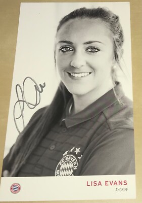Lisa Evans Original signierte Autogrammkarte Bayern Frauen Damen Autogramm #7