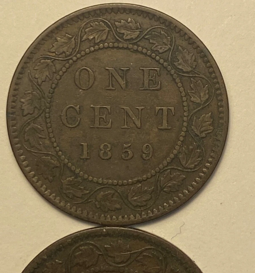 Canada One Cent 1859, 1876-H, 1881-H, 1882-H, 1884, 1886, 1887, 1888 1890-H,1892 - Image 4 of 4