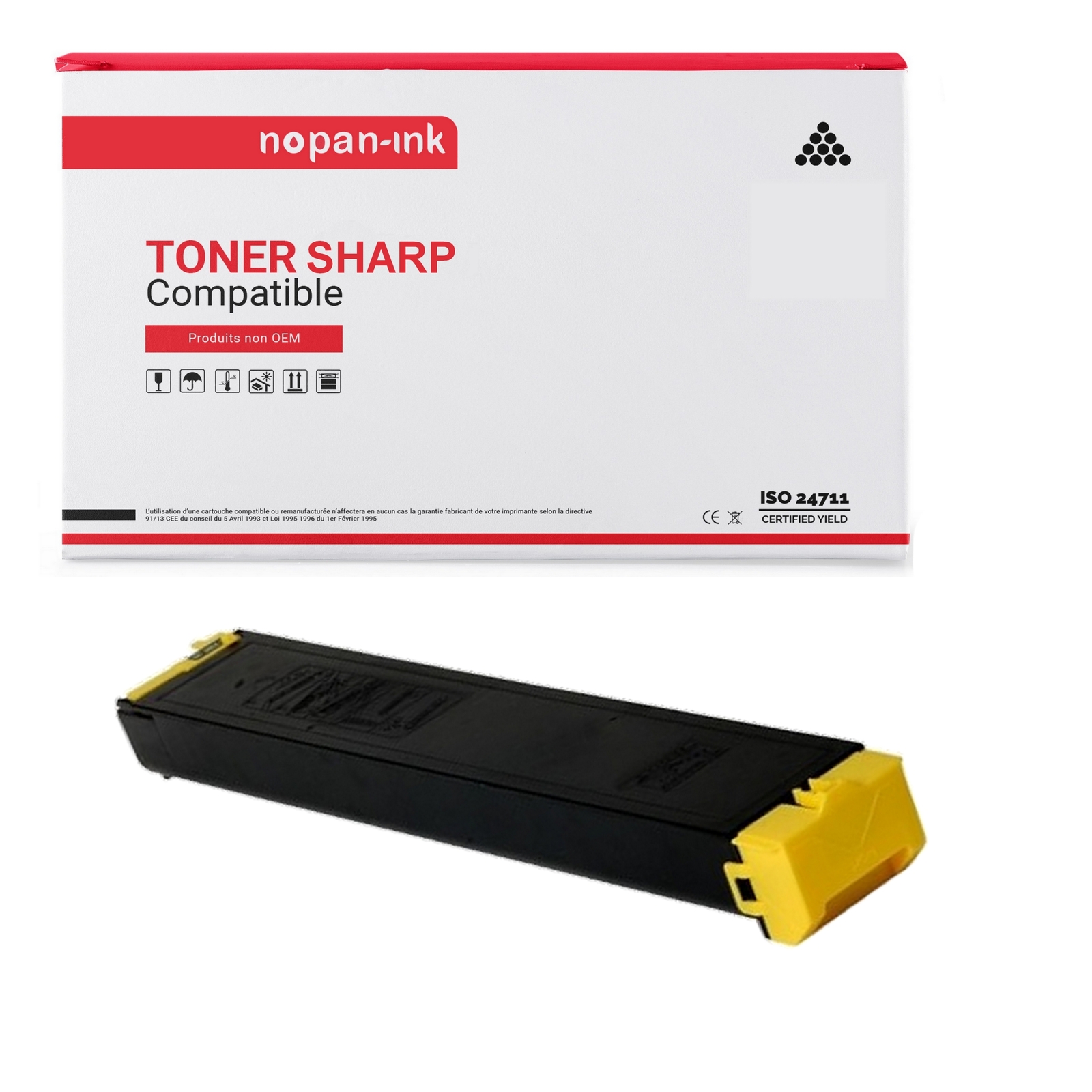 Toner MX-36GTYA Yellow compatible NOPAN-INK pour vos rapports de réunion en couleur