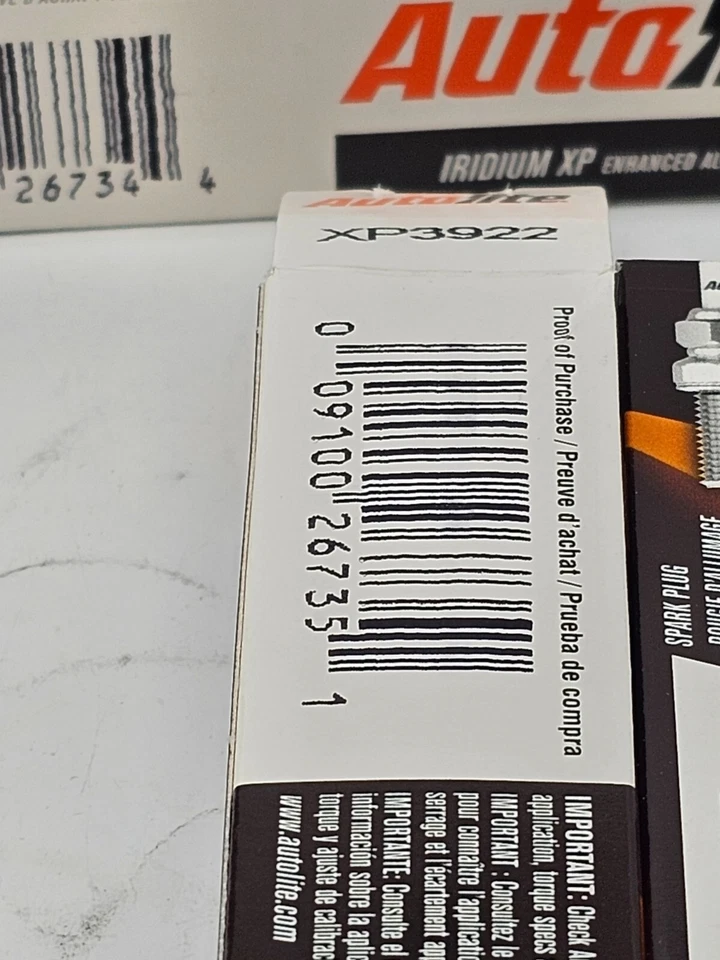 (CANTIDAD 4) Bujía Autolite Iridium XP XP3922 para Chevrolet Cruze 11-15 Foto 3 de 4