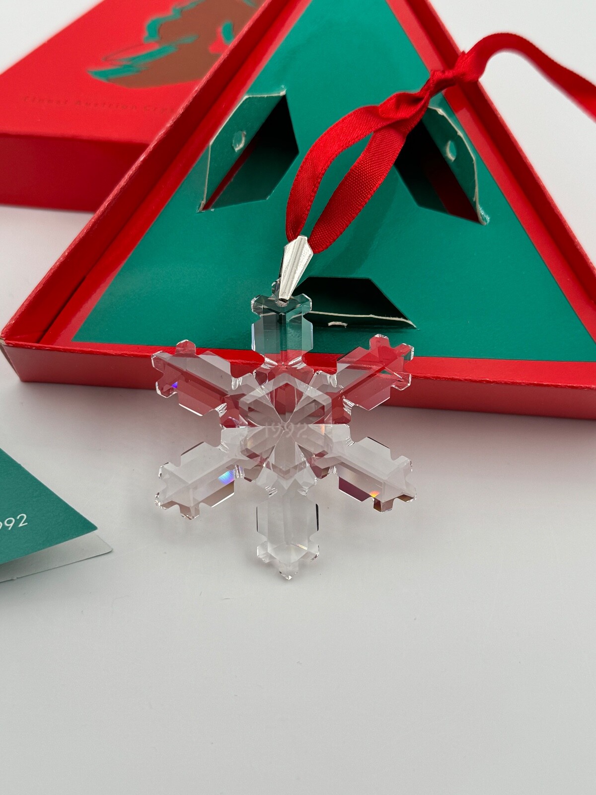 Swarovski Christmas Ornament 1992 MIB Rare! eBay