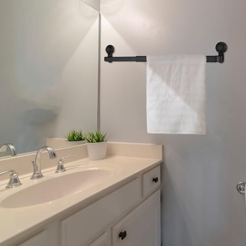 2 Pcs Extendable Suction Cup Towel Bar for Bathroom 20-32 Inches Towel Rack - Picture 7 of 7