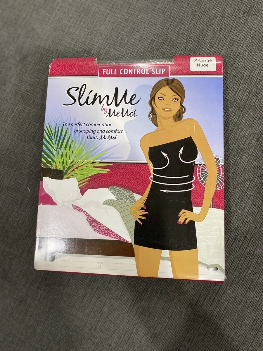 SlimMe By Memoi Full Control Slip Shaper, Classy Shapewear X-Large Nude