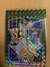 2021 Panini Mosaic Chipper Jones Producers Green Mosaic Prizm #P7 Atlanta Braves