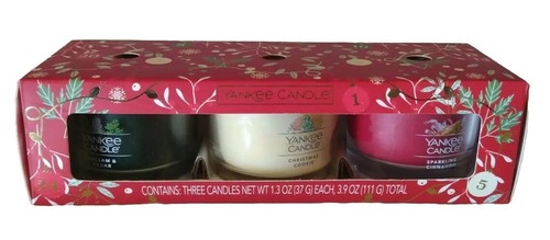 Yankee Candle 3 Mini Candles Holiday Set of 3 x 1.3oz. - NEW - FAST SHIP - Picture 3 of 4