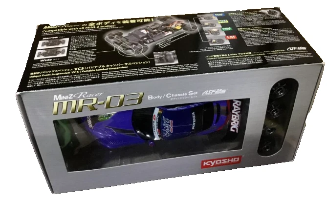 Kyosho Mini-Z MR-03 RAYBRIG HSV-010 2010 Body & Chassis Set  TikiTiki Mode Ready - Image 3 of 4