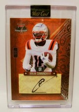 MALIK CUNNINGHAM #1 /7 AUTO FOOTBALL WILD CARD  7 CARD STUDS 2023