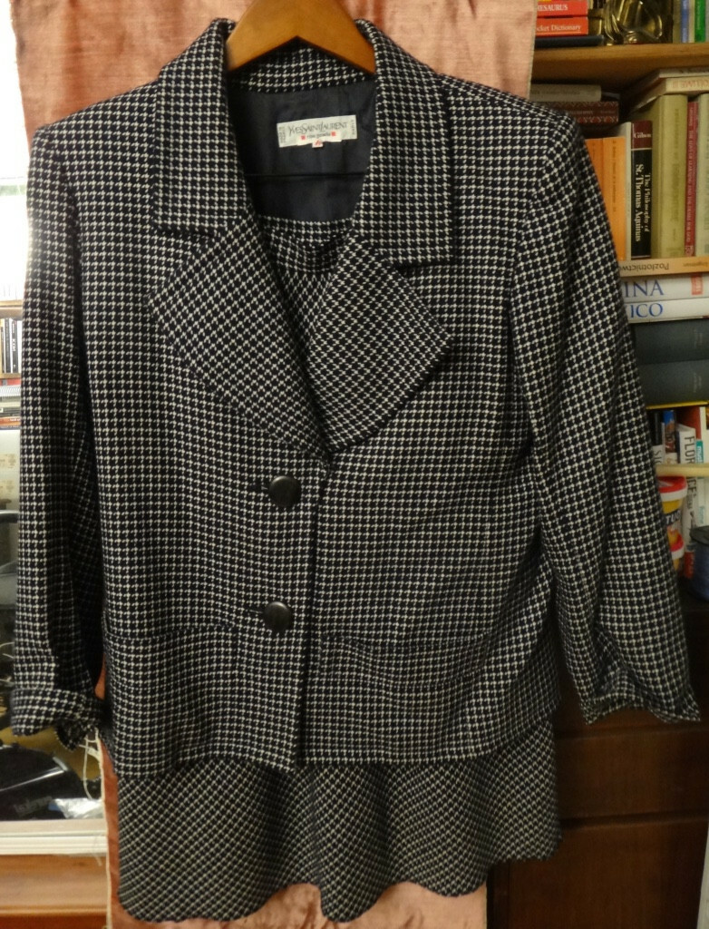 Yves Saint Laurent Rive Gauche set gonna lana e cashmere taglia 44 Francia