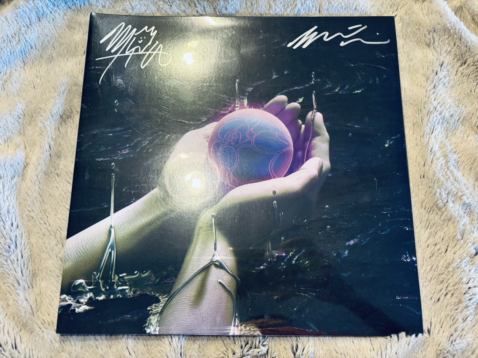 AUTOGRAPHED SIGNED Magdalena Bay Mercurial World Deluxe Mercury Color Vinyl LP