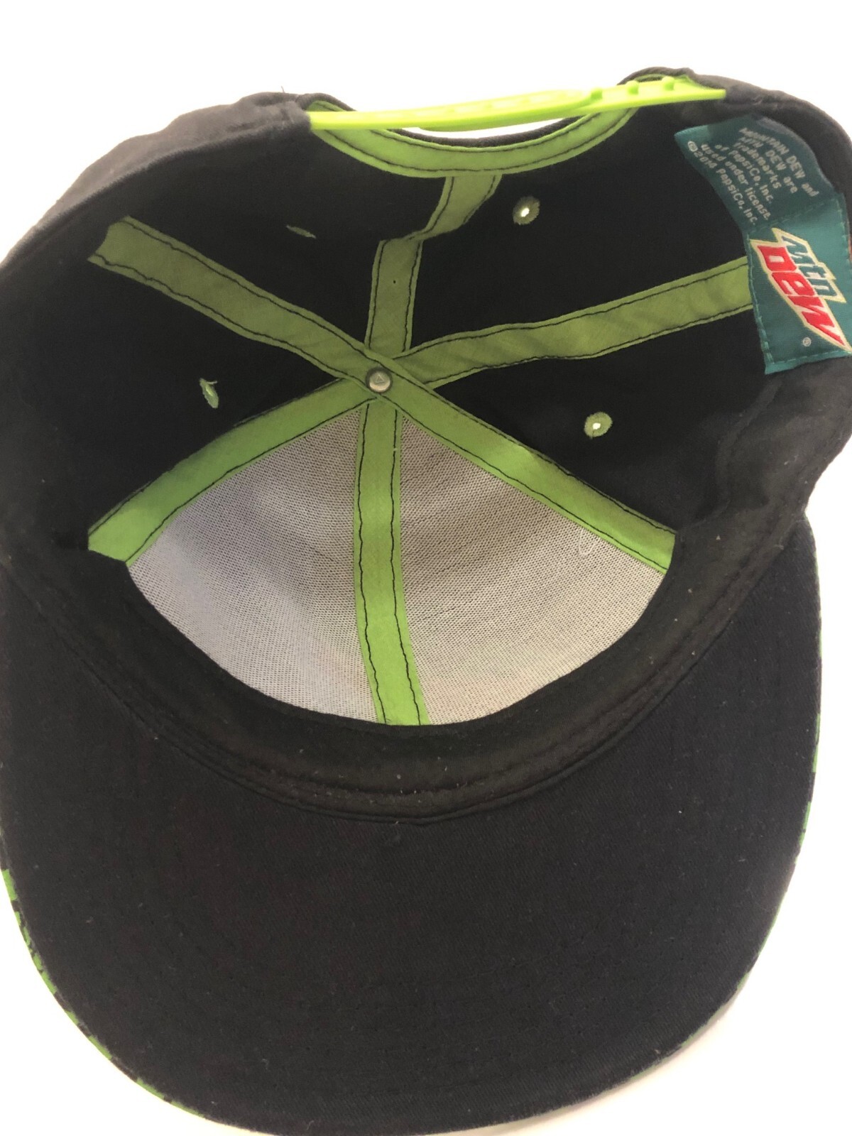 Mountain Dew Ball Hat Cap Adjustable Snapback Emb… - image 4