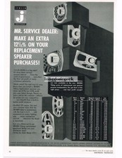 1963 Jensen Speakers Radio Hi-Fi Television Vintage Print Ad