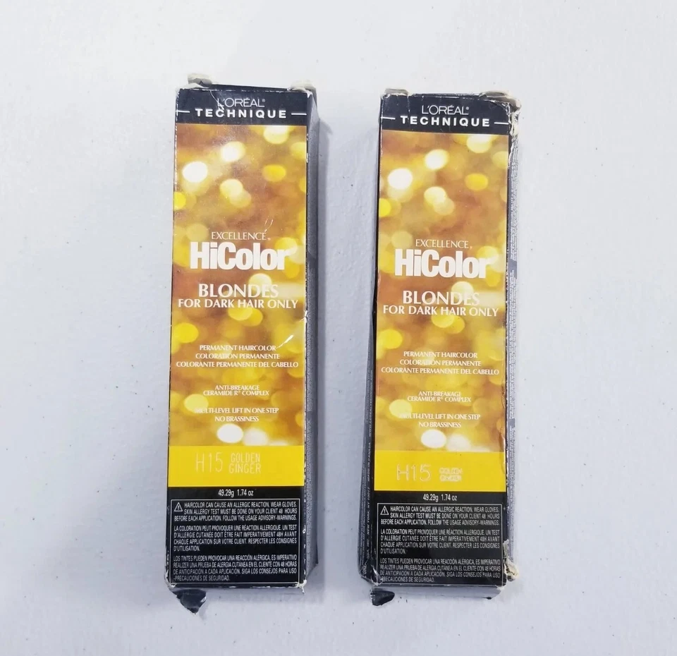 BL Loreal Excel Hicolor H15 Tube Golden Ginger 1.74 oz - Two Pack - Image 2 of 4