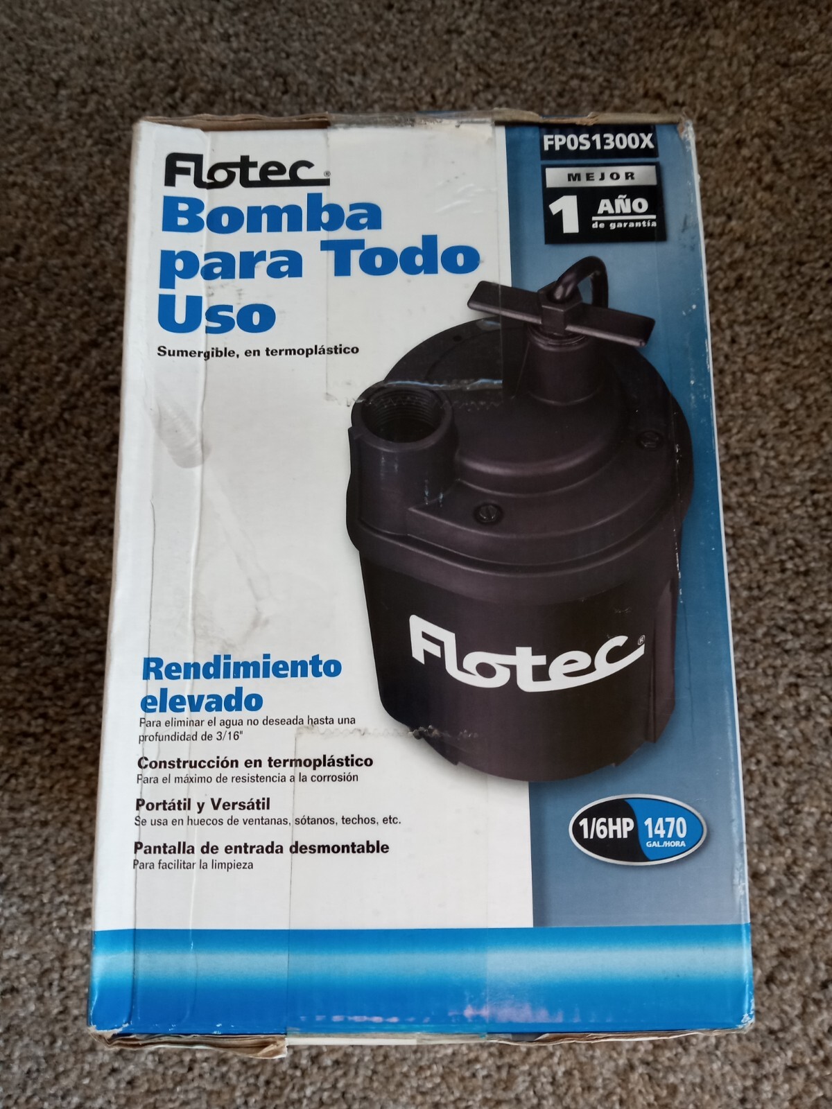 Flotec FP0S1300X-03 1/6 HP Tempest 