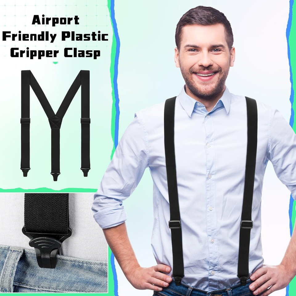 Men'S Suspender Hidden Suspender for Men Airport Hidden Suspenders Man