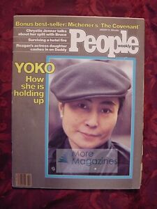 PEOPLE January 12 1981 YOKO ONO LENNON CHARLES WEBB CYNTHIA HARVEY RANDY MEISNER