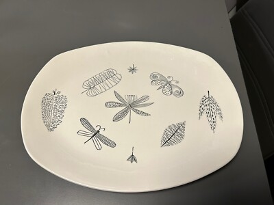 SELTENE 1950er GROSSE MIDWINTER NATUR STUDIENPLATTE ENTWORFEN VON TERENCE CONRAN EX