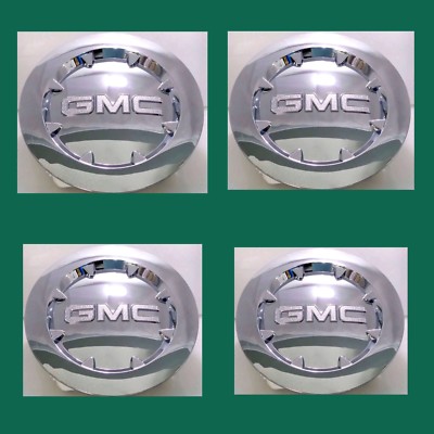 Fits 20'' GMC 2007-2014 Sierra 1500 Yukon Denali XL Chrome Center Cap 9596381 4pc