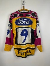 EVZ Zug Tom Fergus #9 1994-1995 Swiss Nationalliga A (NLA) vintage rare jersey