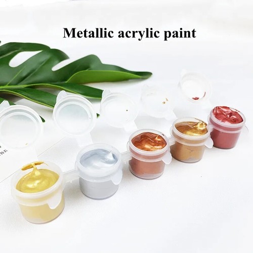 Metallic Acrylic Paint 5ml Waterproof No-fading for DIY Hand- painted Graffiti - Picture 15 of 24