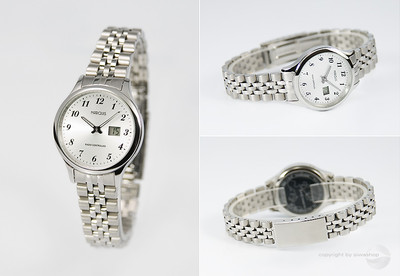 Elegant Stainless Steel Ladies' Radio Watch Junghans Movement Wristwatch Watch 964.4780.SE