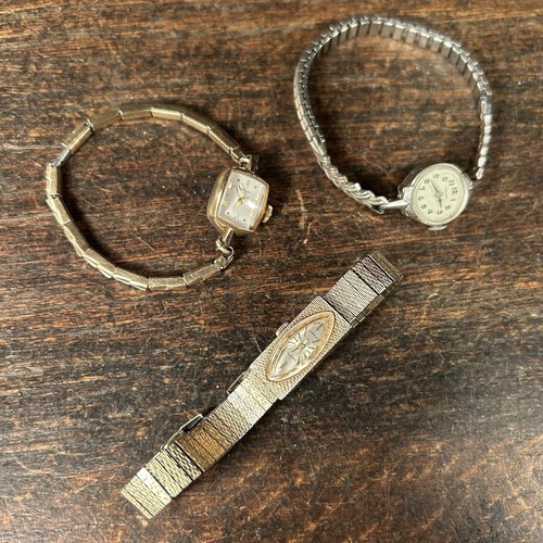 Vintage Watch Lot (3) Hamilton Gruen Ladies Wristwatch 10k GF Gold Filled - Picture 13 of 15