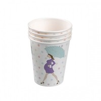 Pappbecher Baby-Shower, 256Ml, 8 StüCk