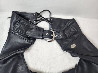 ハーレーダビッドソン チャップス レディースXS Harley Davidson Leather Chaps Size Women XS Adjustable 30
