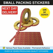 Small Red Stickers / Sticky Labels