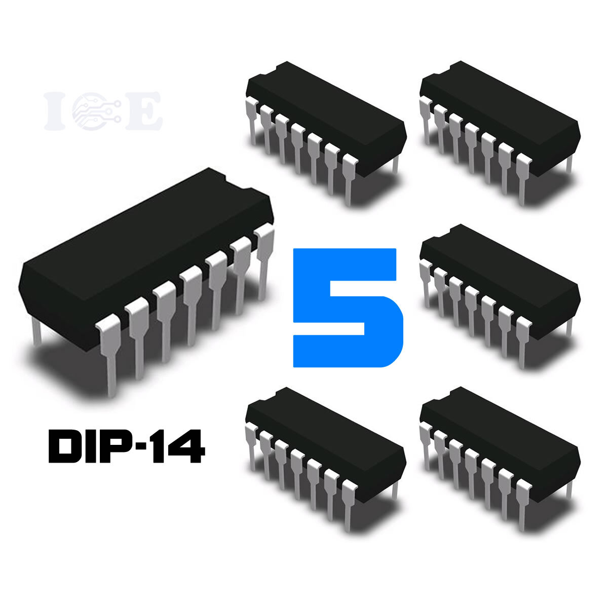 5PCS CD4001BE CD4001 CMOS QUAD 2-IN NOR Gate Dip-14 IC - Foto 8