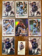 Joe Ryan Rookie, Topps Finest Chrome,Prism,Mini A&G,Rookie Debut,Bowman Platinum