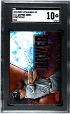 2020 Topps Stadium Club PZ-6 Chipper Jones Power Zone RED SGC 10 GEM MINT