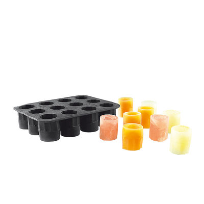 infactory Shotgläser aus Eis: Silikon-Form für 12 Schnapsgläser aus Eis 2 cl