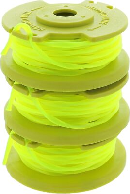 Ryobi One PLUS+ AC80RL3 OEM .080 Inch Twisted Line and Spool Pack of 3, Ming 