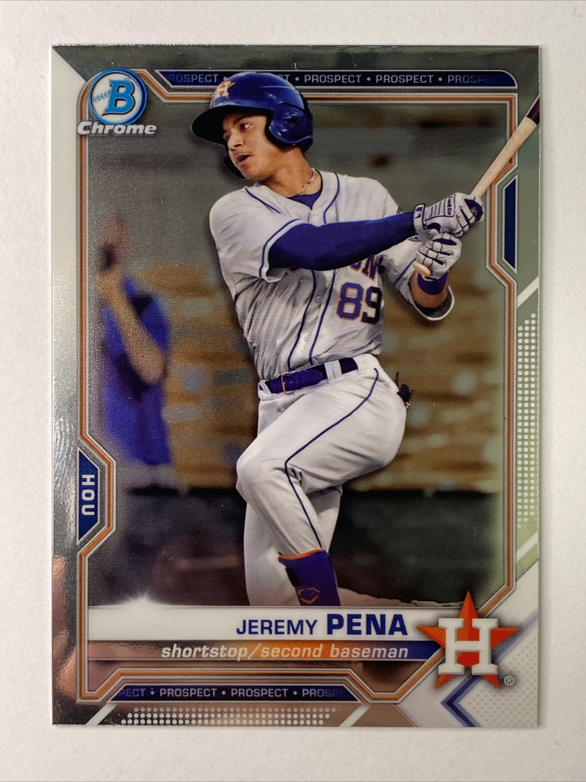 2021 Bowman Chrome Prospects JEREMY PENA Rookie Card #BCP-190 RC