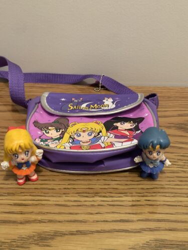 Sailor Moon Vtg Irwin Figures Sailor Mercury, Sailor Venus, and Mini Bag - Picture 1 of 5