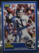 Phil Simms (Giants) - 1989 Score #6