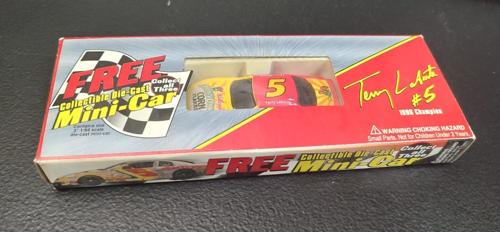 Collectible TERRY LABONTE #5 1996 Champ Die Cast Mini-Car Kellogg's Racing Chevy