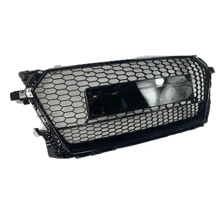 Parachoques delantero estilo panal negro brillante para Audi TT TTS TTRS 2015-2018 Foto 4 de 4