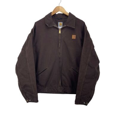 Carhartt Detroit Jacket Unlined Mens XL Tall J310 DKB Dark Brown  