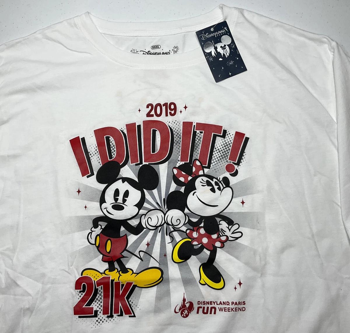 Disney Disneyland Paris T Shirt Run Weekend 2019 Mickey Minnie
