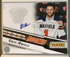 Baker Mayfield 2018 Panini Rookie RC 8 x 10 Autograph Auto - CLEVELAND BROWNS